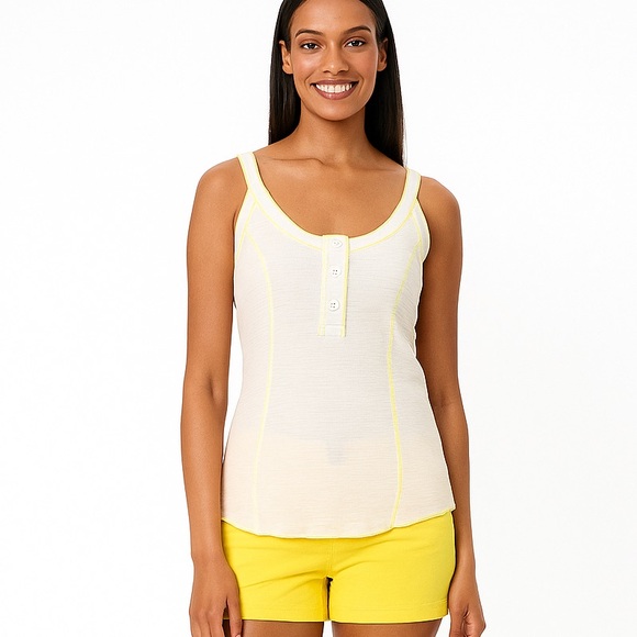 Free People Tops - Free People Cream Fitted Sleeveless Tank Top